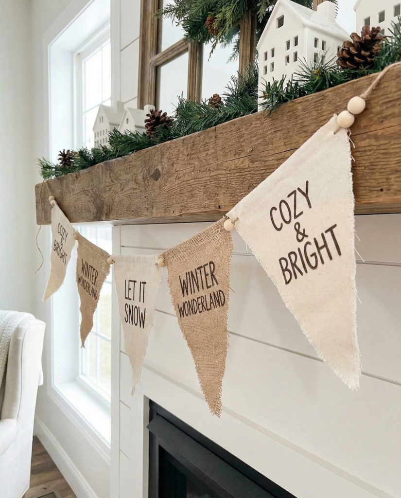 Handwritten Fabric Banner