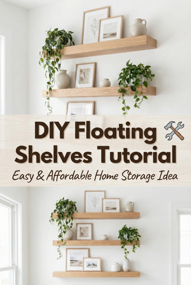 DIY Floating Shelves Tutorial (No Visible Brackets!)